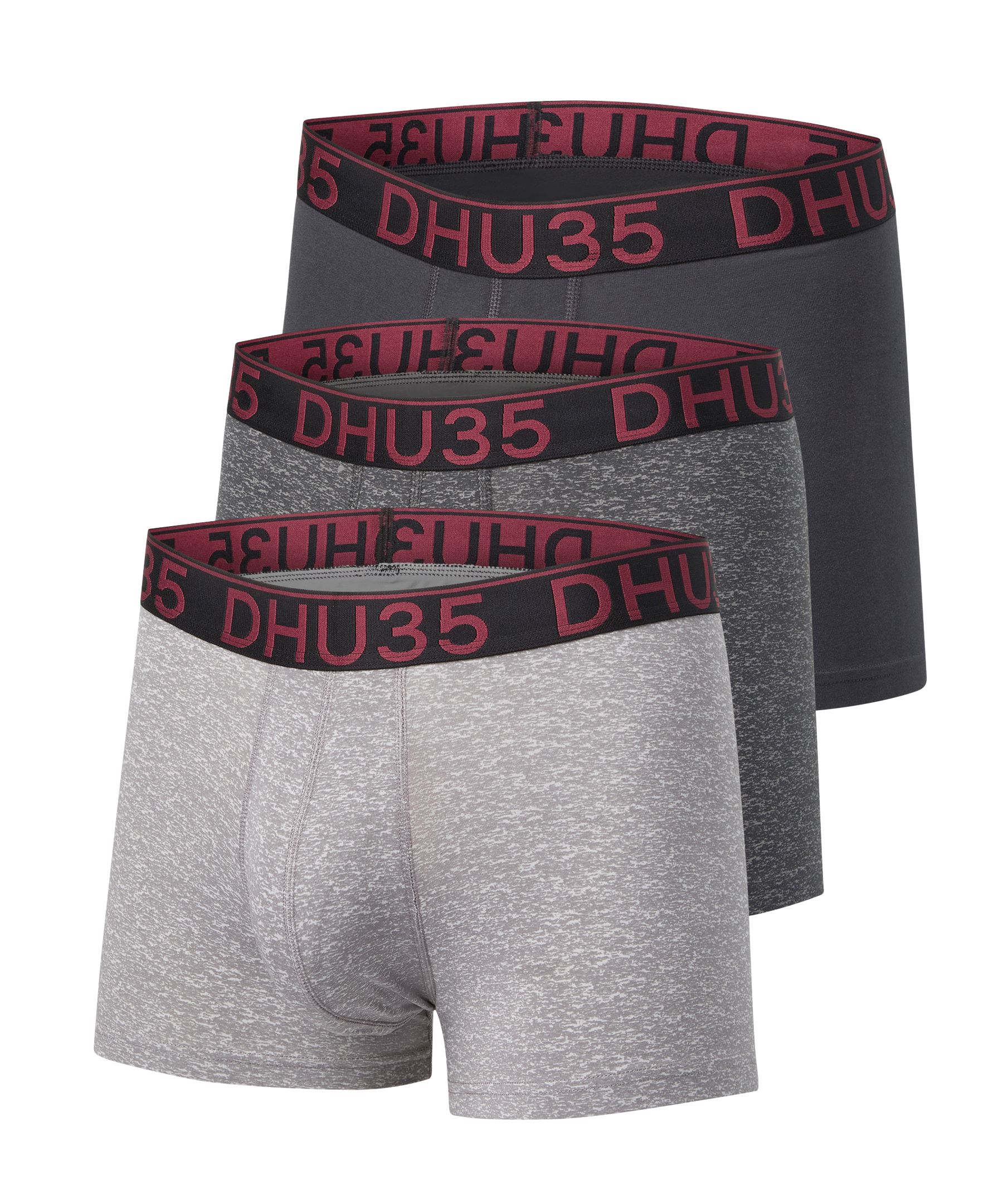 Denver Hayes Men's 3 pk Fashion Cotton Stretch Trunks Briefs