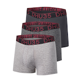 Denver Hayes Men's 3 pk Fashion Cotton Stretch Trunks Briefs Front_Angled_Left