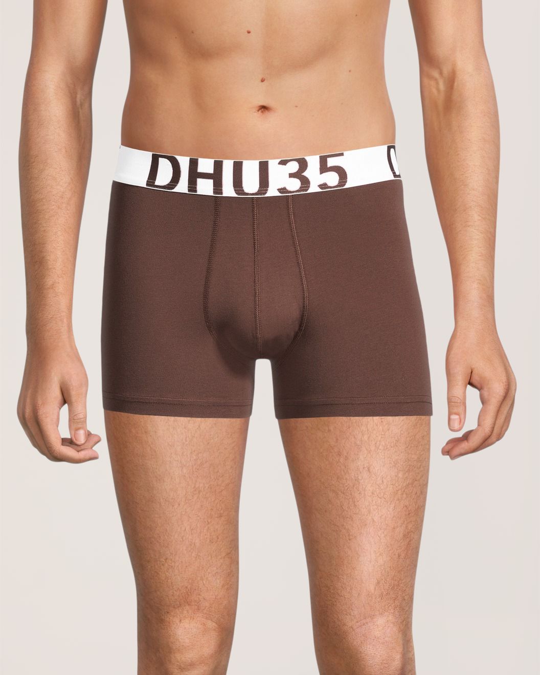 Caleçon court extensible à la mode en coton de couleur unie pour hommes, Denver Hayes, paquet de 3