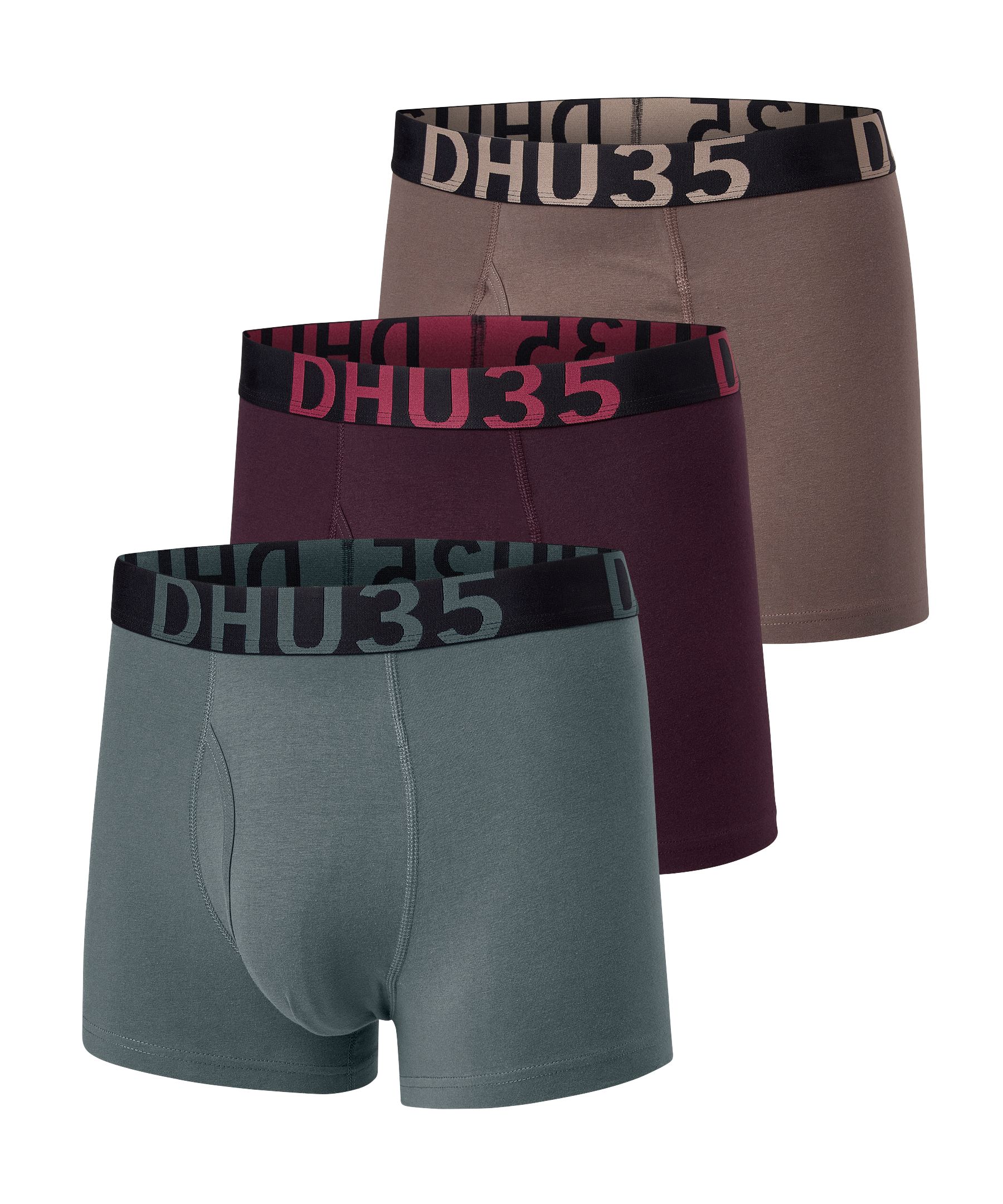 Denver Hayes Men's 3 pk Fashion Cotton Stretch Boxer Briefs