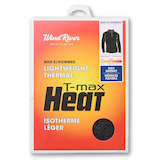Haut d’hiver T-Max Heat Flex en mérinos et à glissière 1/4 pour hommes, WindRiver Front_Flat