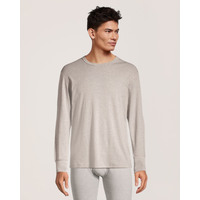 WindRiver Men's Rib Knit Thermal Top Front_Flat