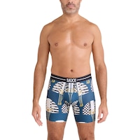 Caleçon boxeur en filet perméable à l'air pour hommes, BallPark Pouch, Volt, SAXX Front_Flat