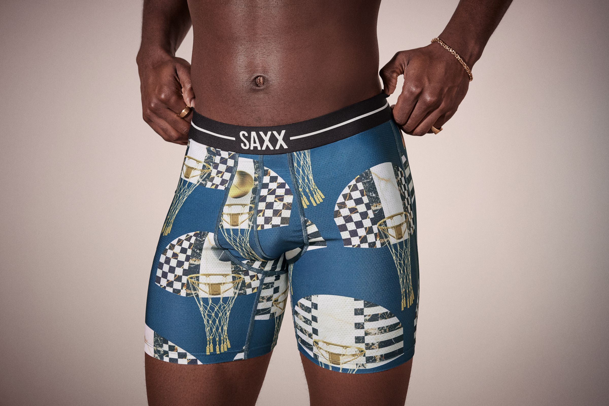 Caleçon boxeur en filet perméable à l'air pour hommes, BallPark Pouch, Volt, SAXX