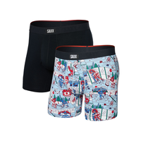 SAXX Men's 2 pk Vibe Xtra Boxer Briefs Front_Angled_Left
