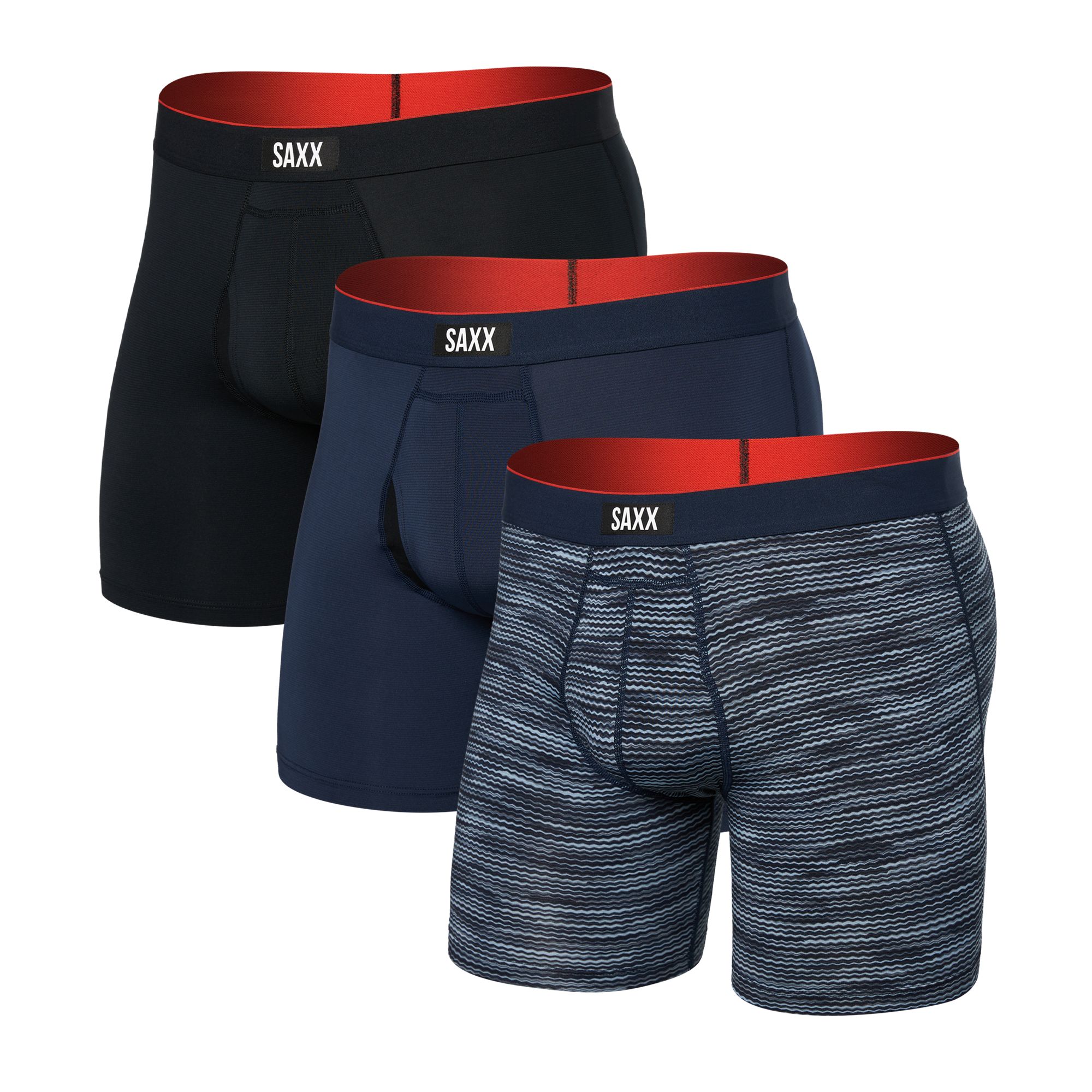 SAXX Men's 3 pk Multi-Sport Mesh Boxer Briefs