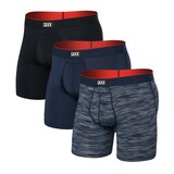 SAXX Men's 3 pk Multi-Sport Mesh Boxer Briefs Front_Angled_Left