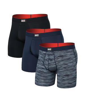 SAXX Men's 3 pk Multi-Sport Mesh Boxer Briefs