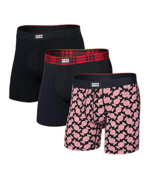 Caleçon boxeur pour hommes, BallPark, Vibe Xtra, SAXX, paquet de 3