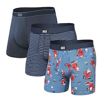 SAXX Men's Daytripper Santathlon Stripe Boxers Front_Angled_Left