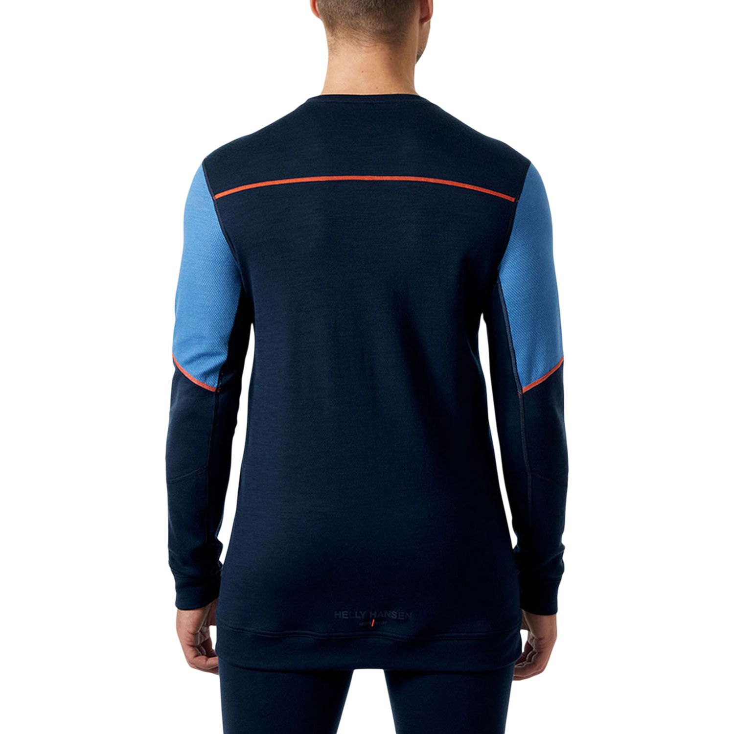 Chemise isotherme Helly Hansen Workwear couche de base en laine mérinos à col ras du cou et à manches longues, pour hommes, Lifa
