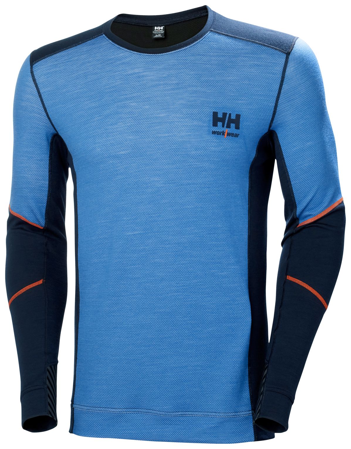Chemise isotherme Helly Hansen Workwear couche de base en laine mérinos à col ras du cou et à manches longues, pour hommes, Lifa
