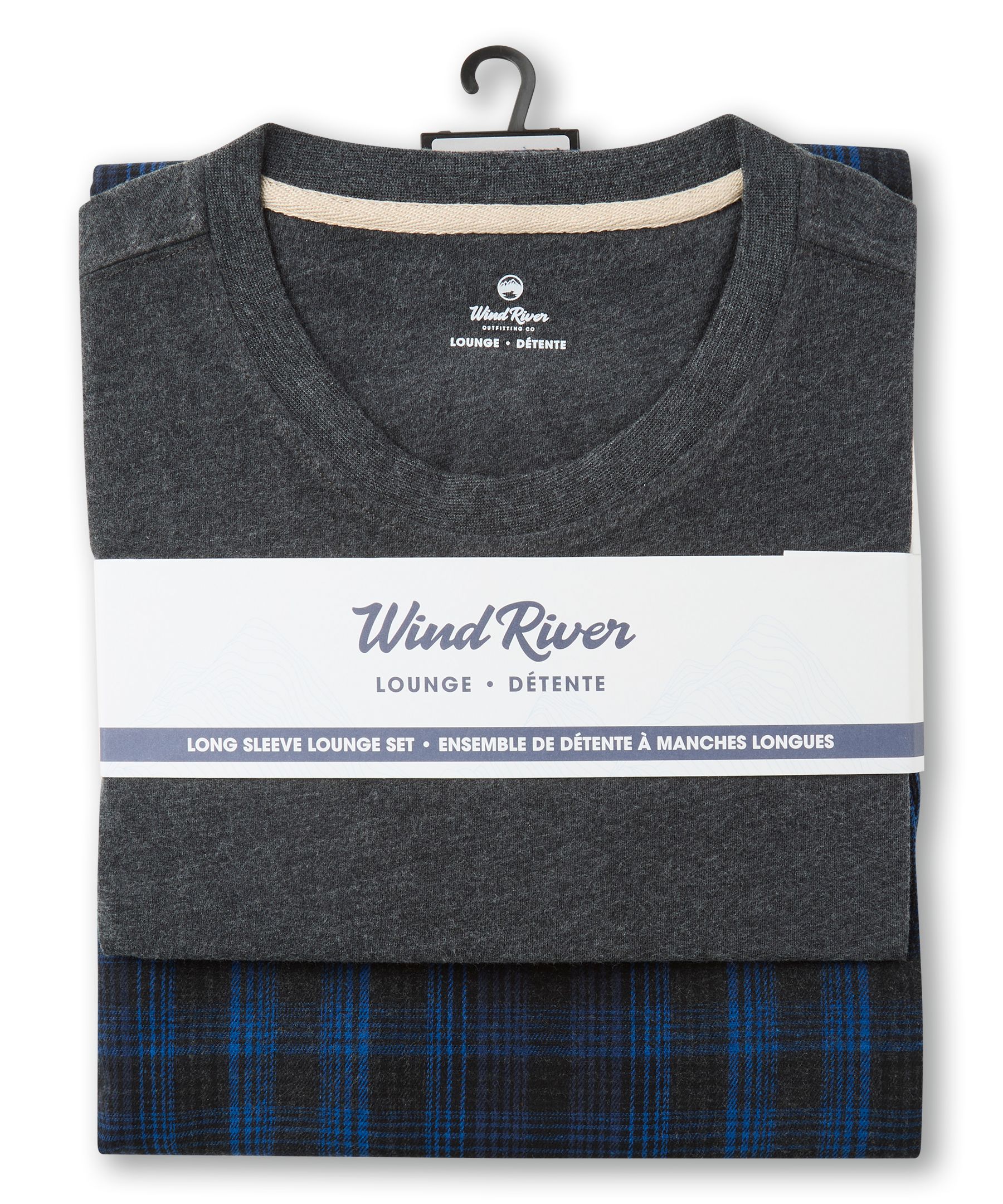 Ensemble de pyjama deux-pièces en flanelle pour hommes, WindRiver