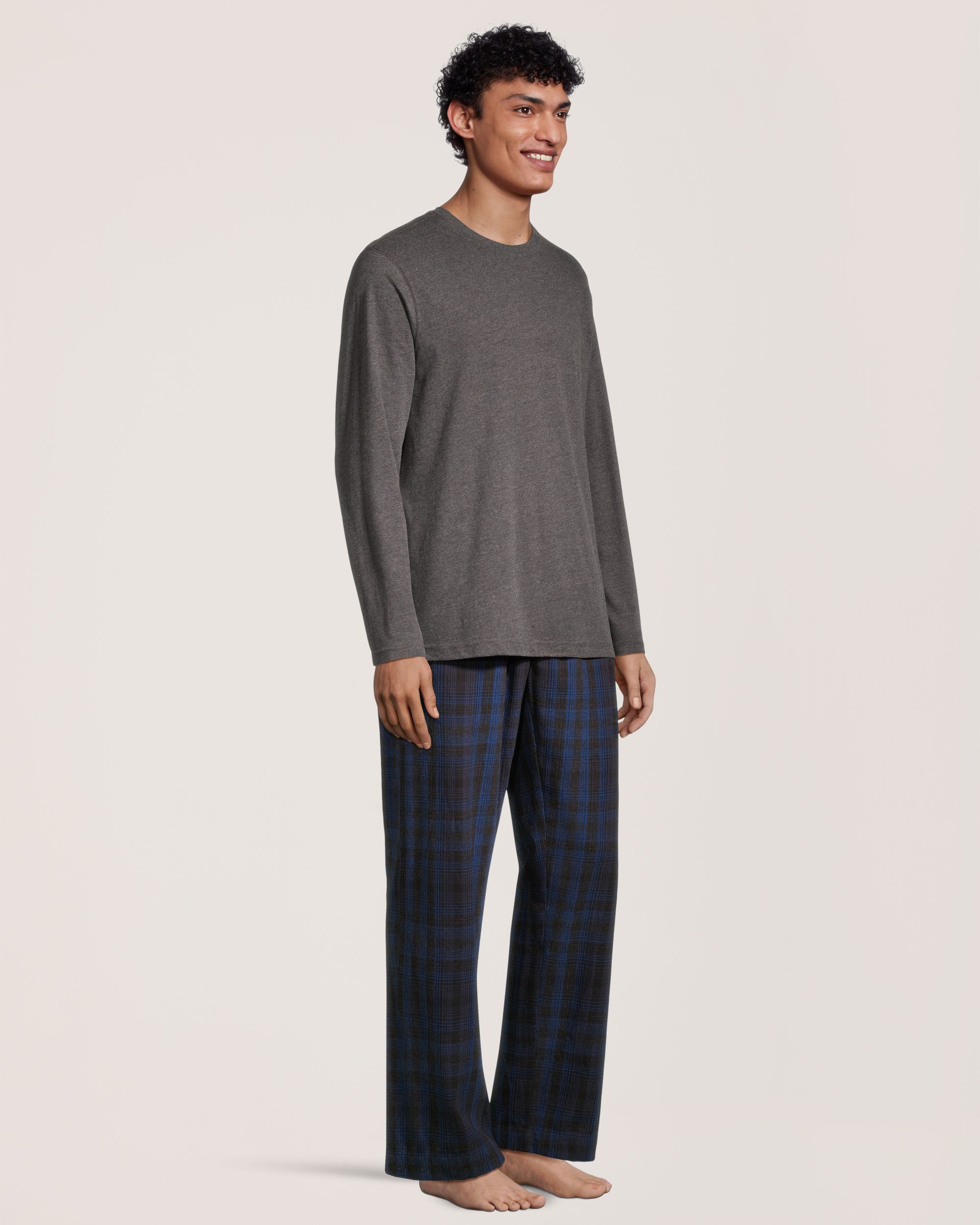 Ensemble de pyjama deux-pièces en flanelle pour hommes, WindRiver