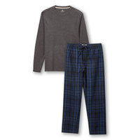 WindRiver Men's 2 Piece Flannel Pajama Set