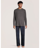 Sumeyuyu Pyjama Homme Hiver Coton Doux - Ensemble 2 Pièces Manches Longues Vêtements De Nuit Confortables