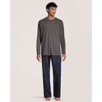 Ensemble de pyjama deux-pièces en flanelle pour hommes, WindRiver