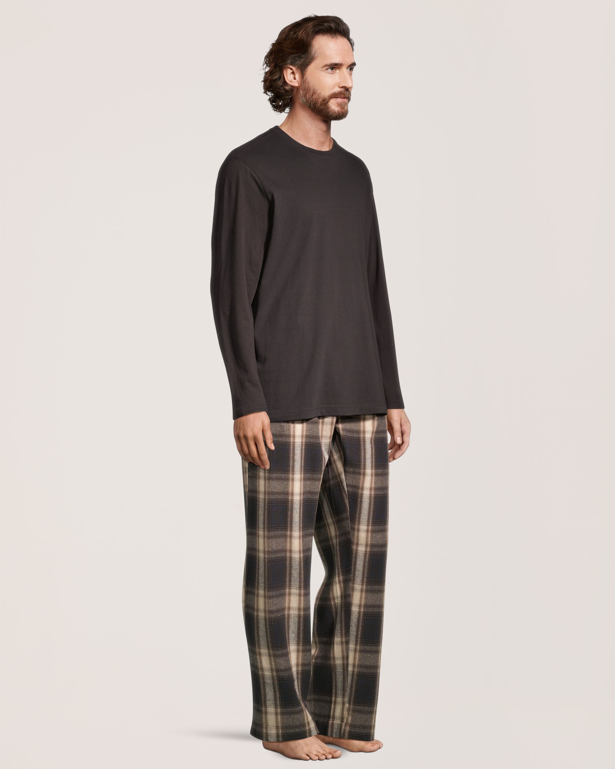 Ensemble de pyjama deux-pièces en flanelle pour hommes, WindRiver