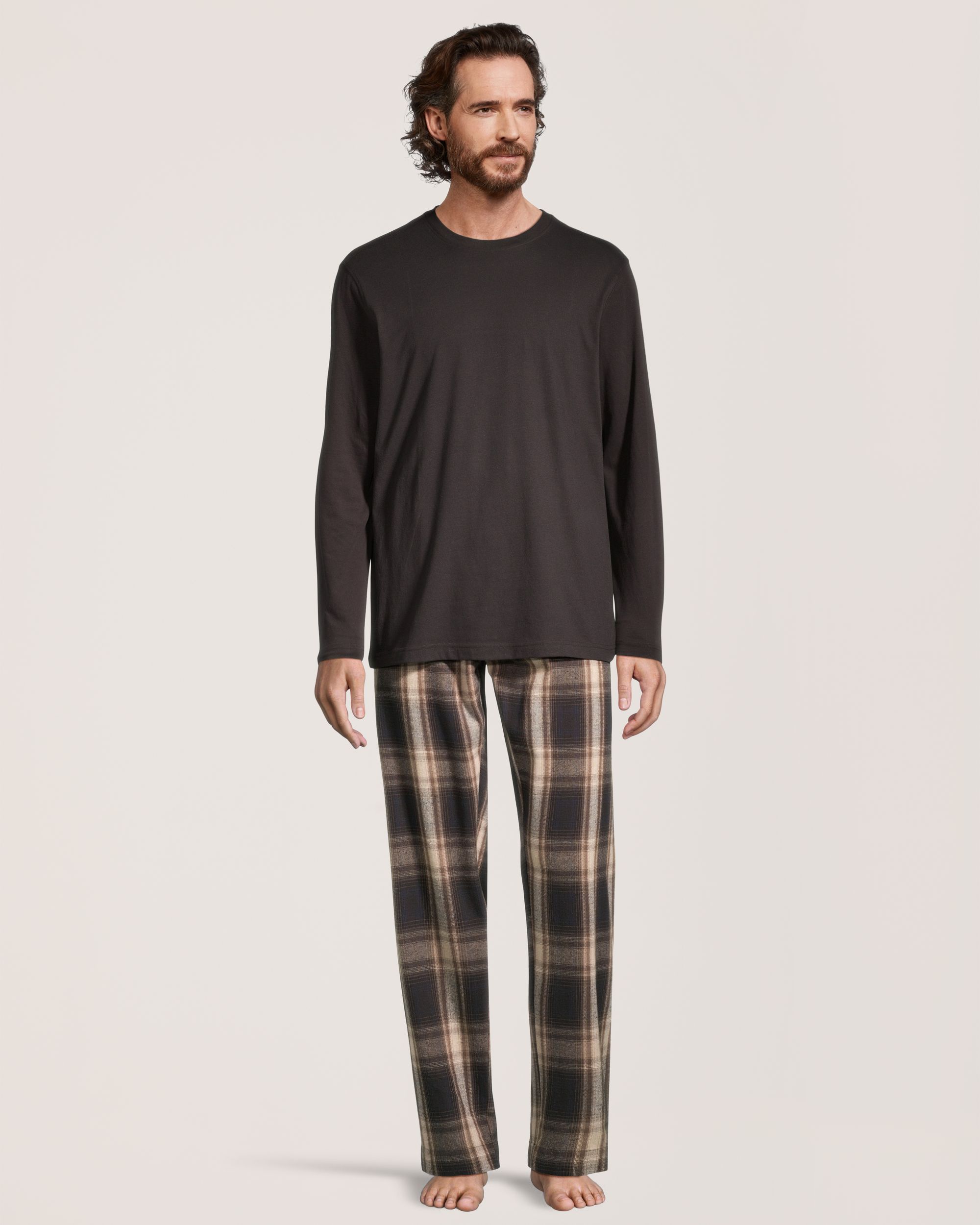 Ensemble de pyjama deux-pièces en flanelle pour hommes, WindRiver