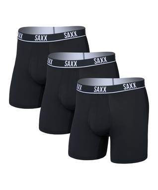 SAXX Men's Essential Performance Mesh Boxer Briefs - 3 Pack