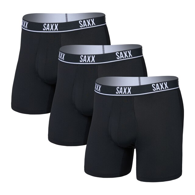 SAXX Slips de boxeur en mesh pour hommes - paquet de 3