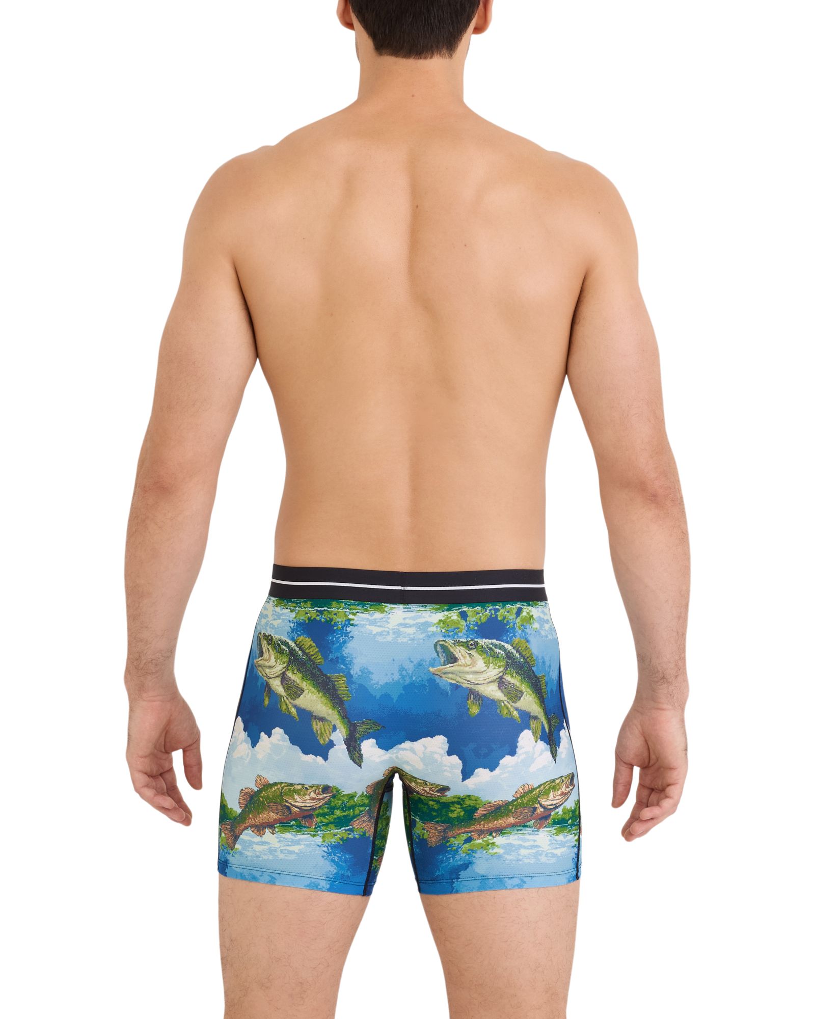 Caleçon boxeur en filet perméable à l'air pour hommes, Volt, SAXX