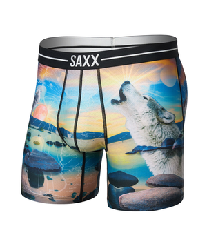 Caleçon boxeur en filet perméable à l'air pour hommes, Volt, SAXX