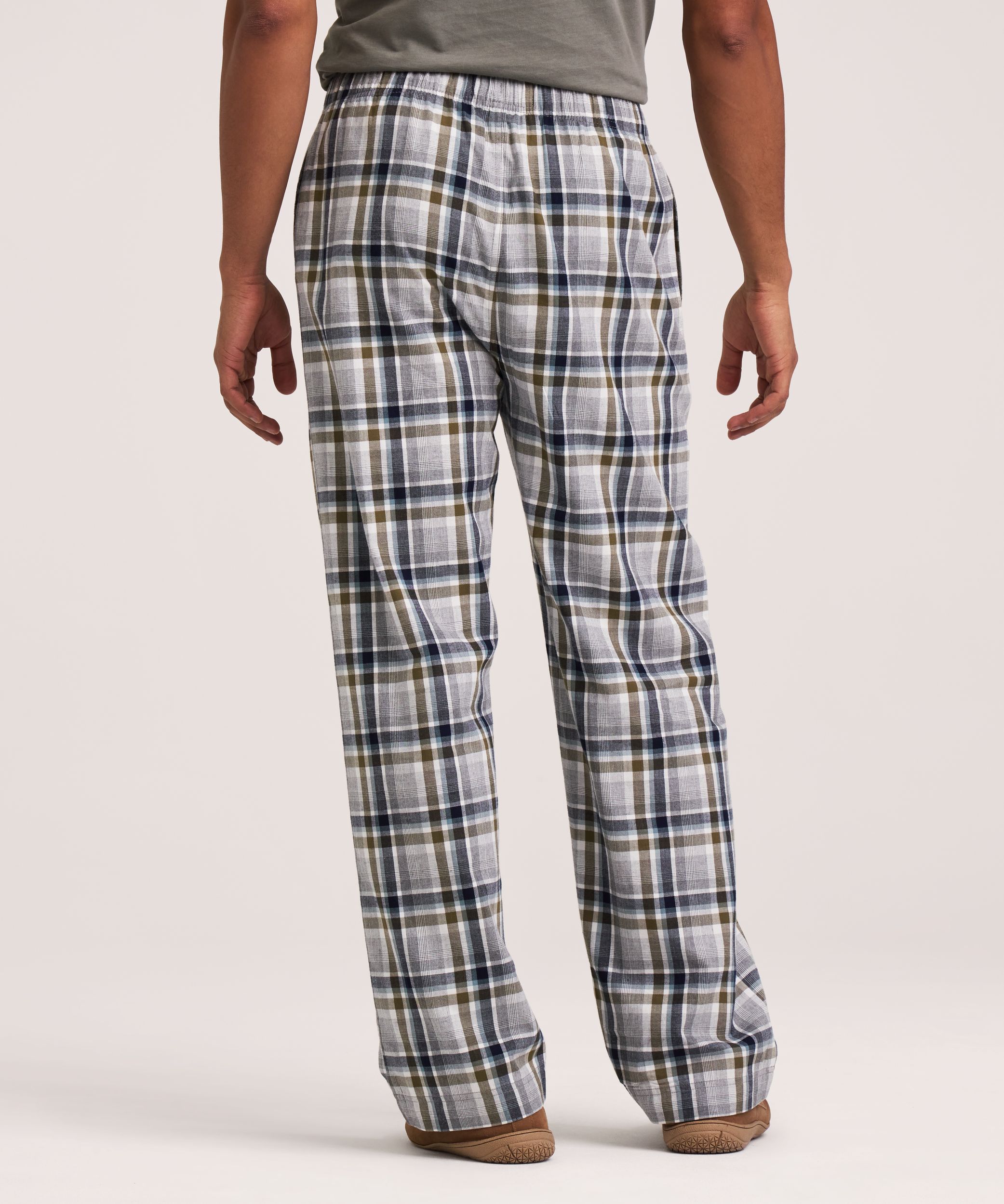 Pantalon de détente tissé à carreaux pour hommes, Denver Hayes