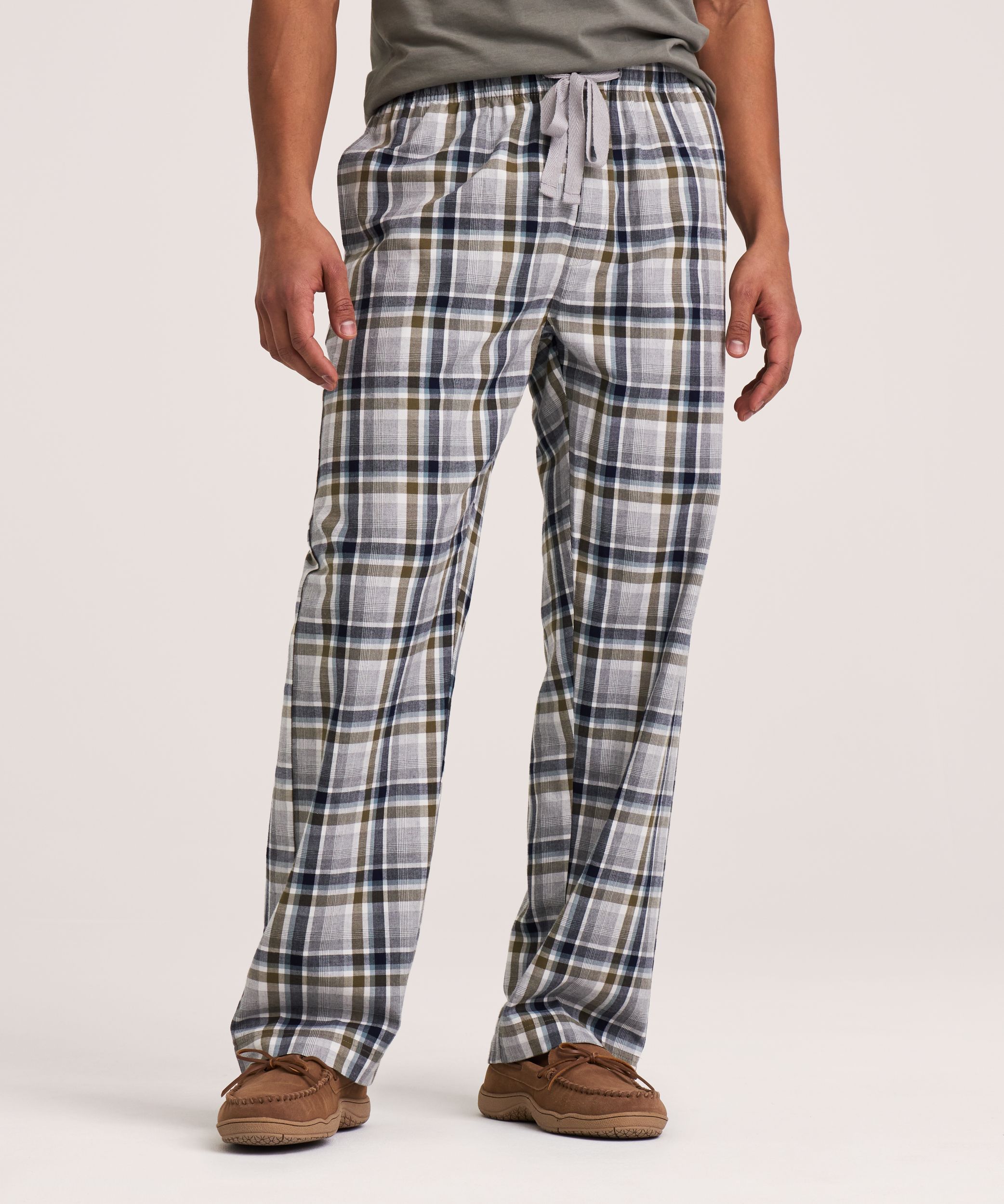 Pantalon de détente tissé à carreaux pour hommes, Denver Hayes