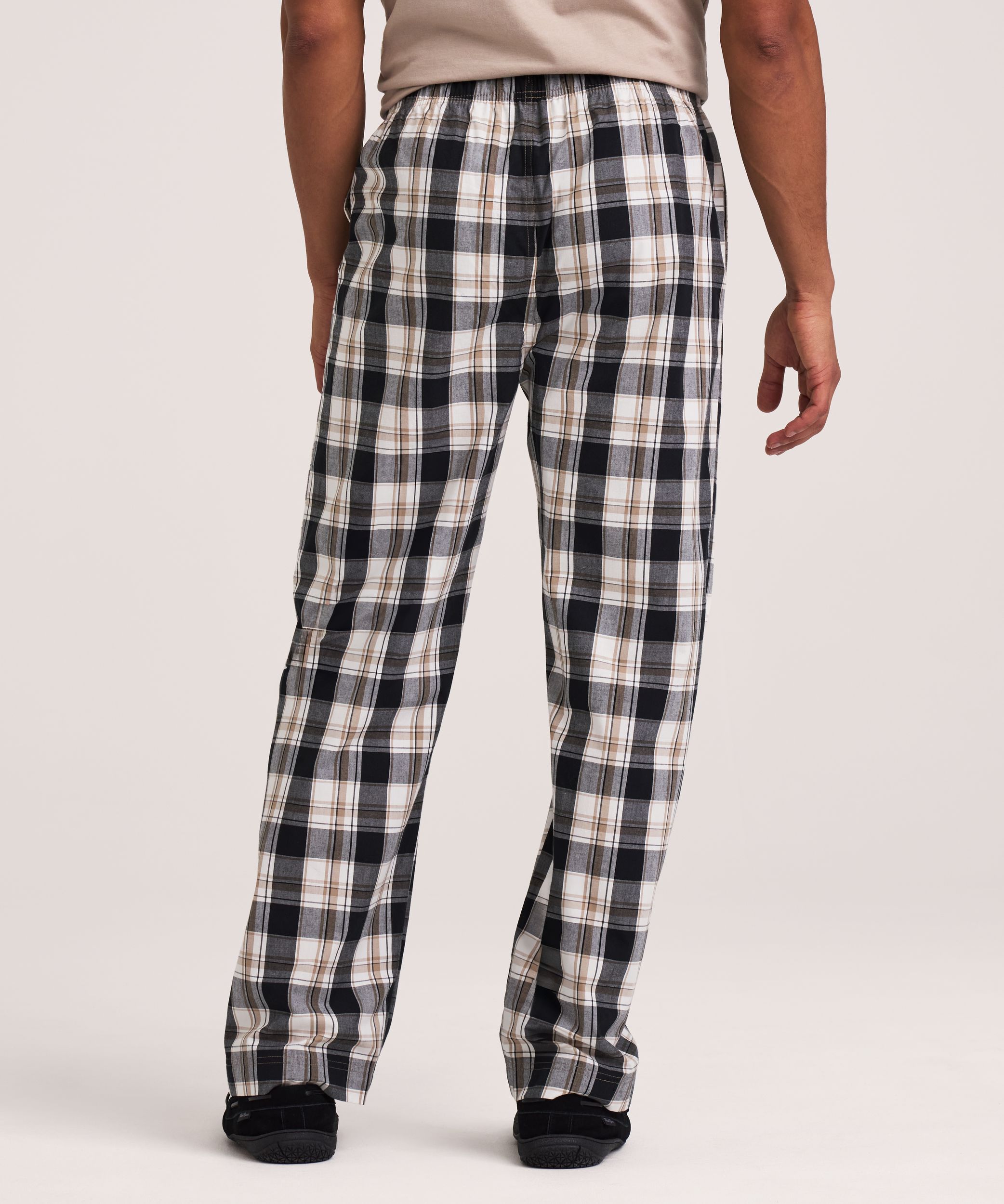 Denver Hayes Men's Woven Plaid Lounge Plant