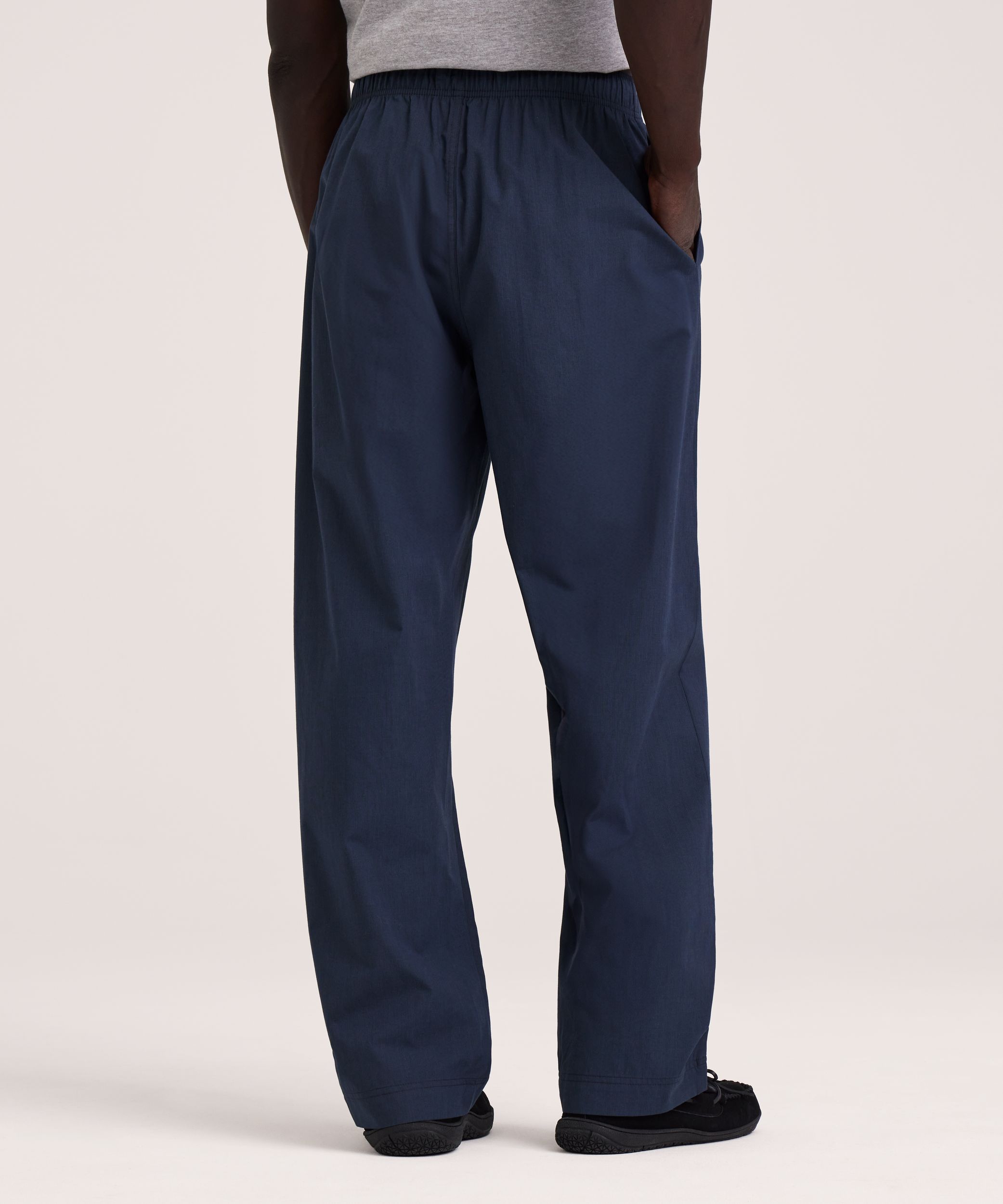 Pantalon de détente tissé de couleur unie pour hommes, Denver Hayes