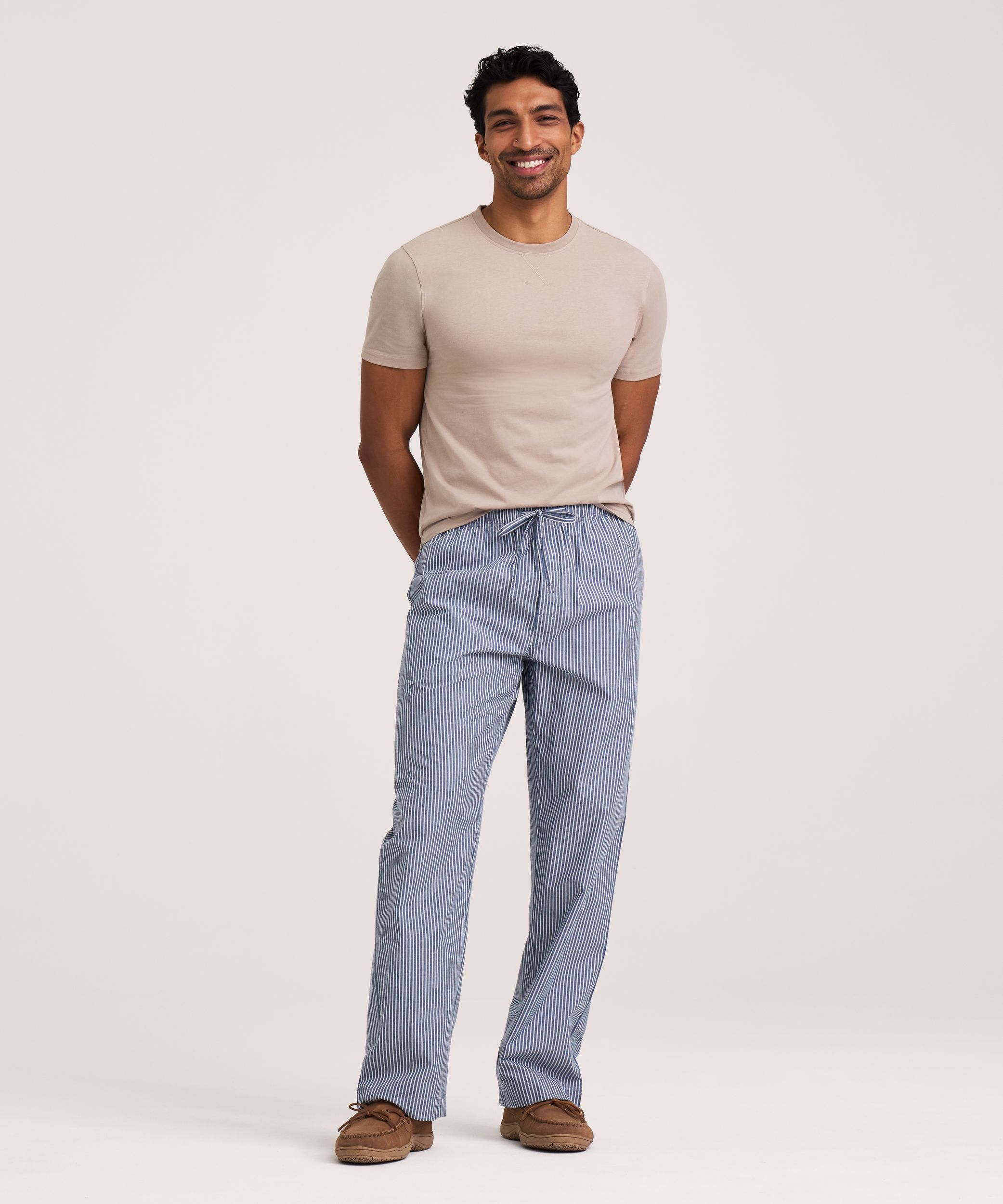 Pantalon de détente tissé rayé pour femmes, Denver Hayes