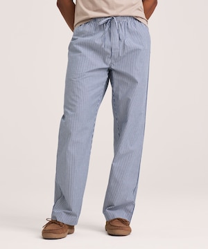 Pantalon de détente tissé rayé pour femmes, Denver Hayes