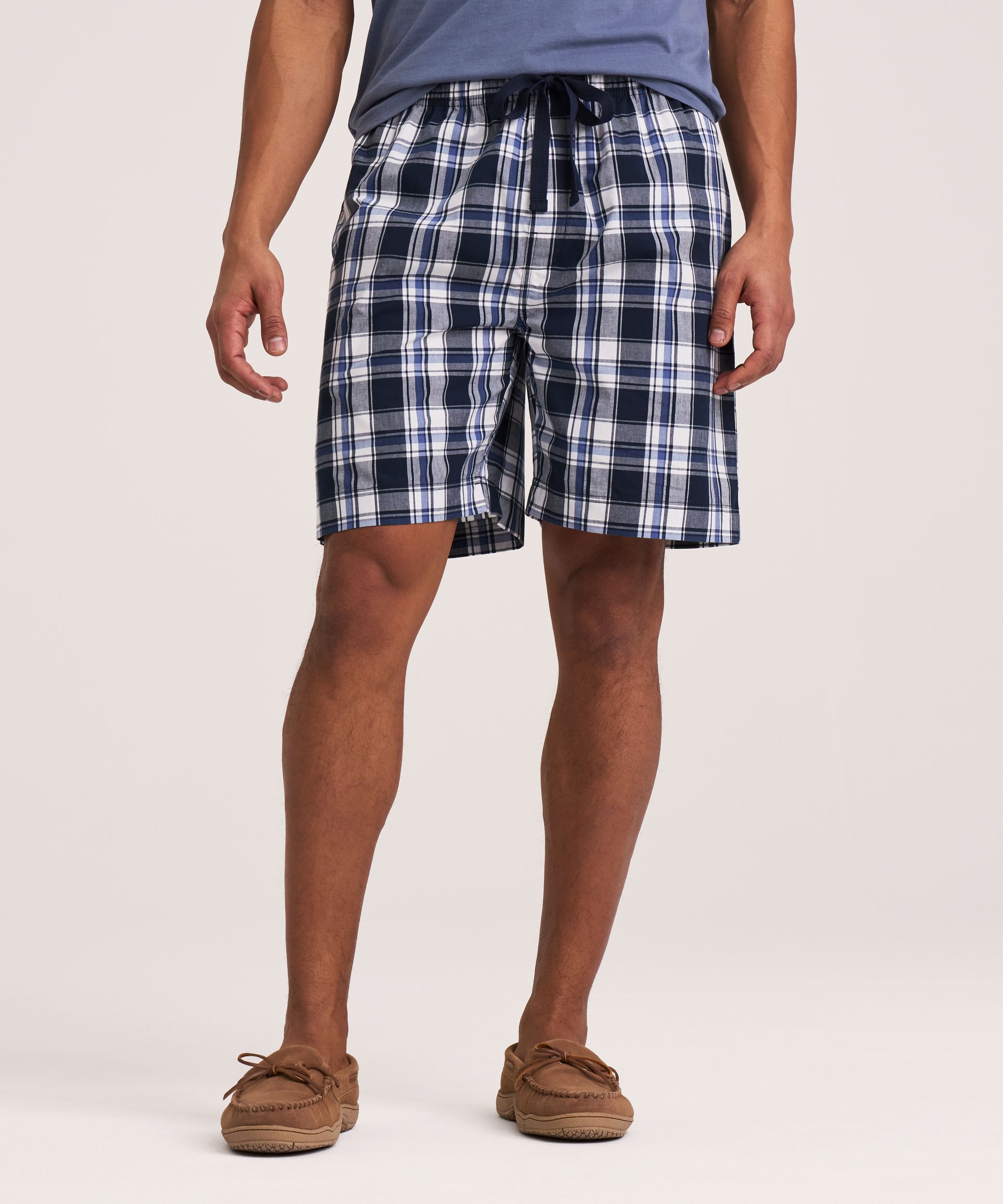 Short de détente tissé à carreaux pour hommes, Denver Hayes