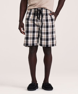 Short de détente tissé à carreaux pour hommes, Denver Hayes
