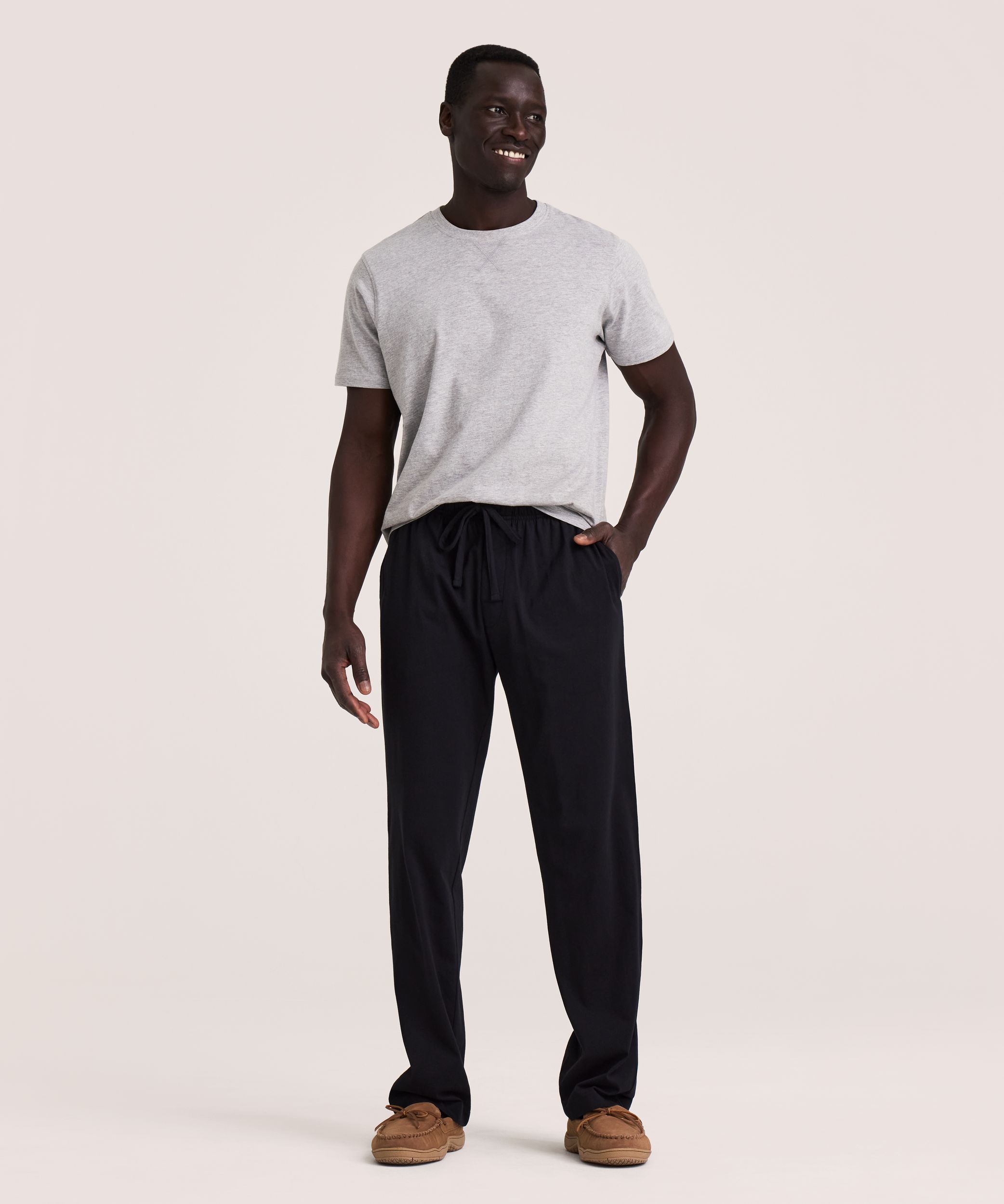Denver Hayes Men's Jersey Solid Lounge Pant
