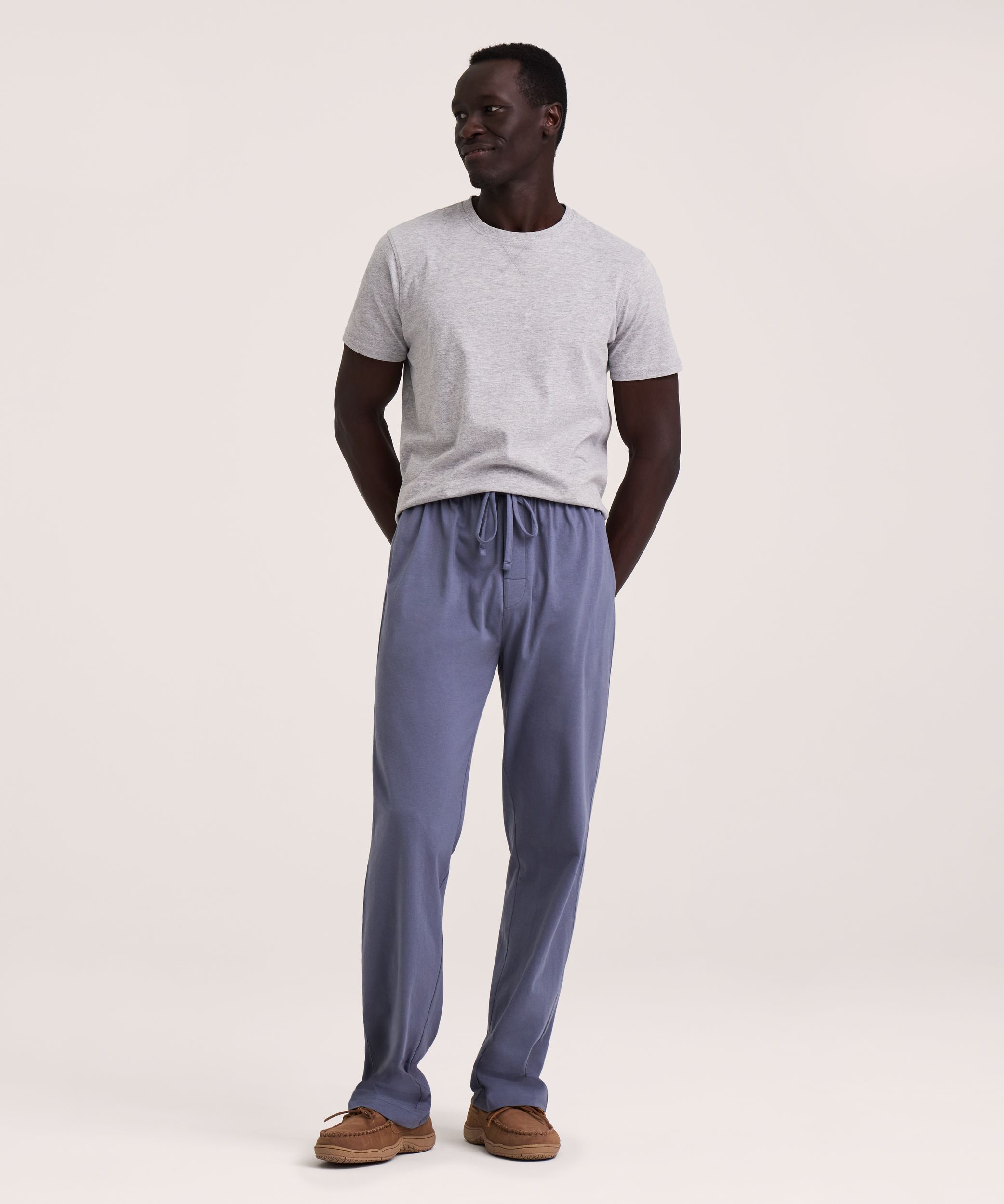 Denver Hayes Men's Jersey Solid Lounge Pant