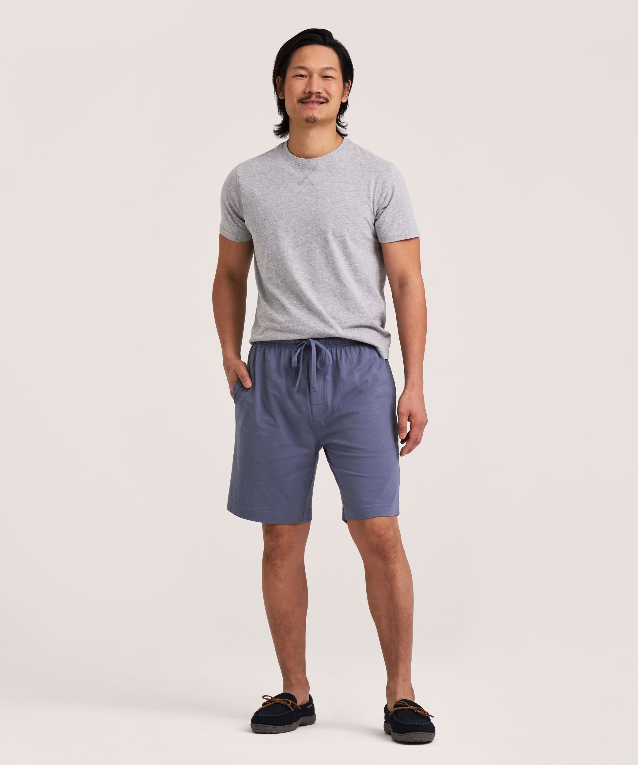 Short de détente de couleur unie pour hommes, Denver Hayes