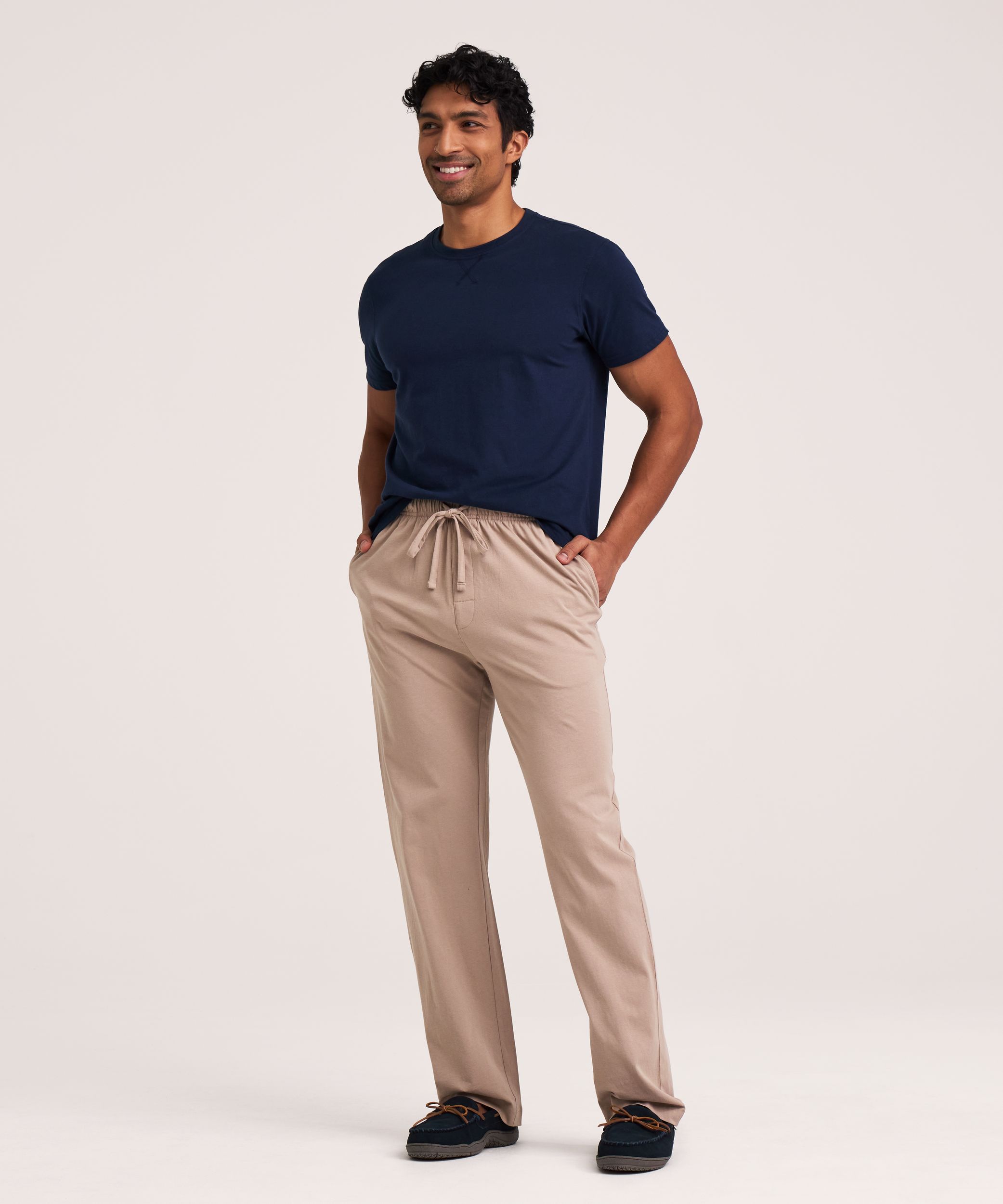 Denver Hayes Men's Jersey Solid Lounge Pant