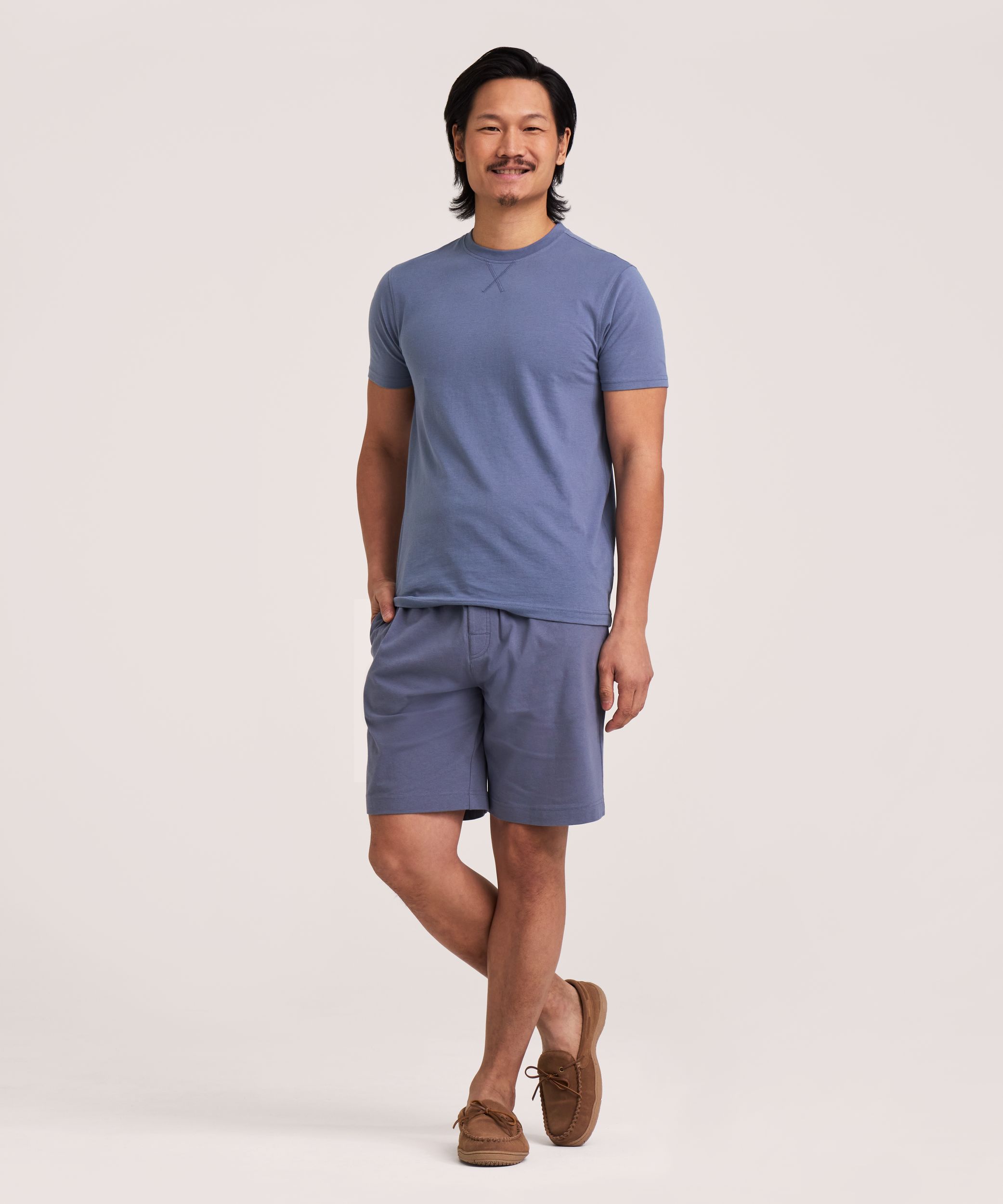 T-shirt de détente en jersey de couleur unie pour hommes, Denver Hayes