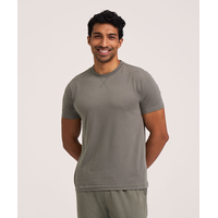 Denver Hayes Men's Jersey Solid Lounge Shirt