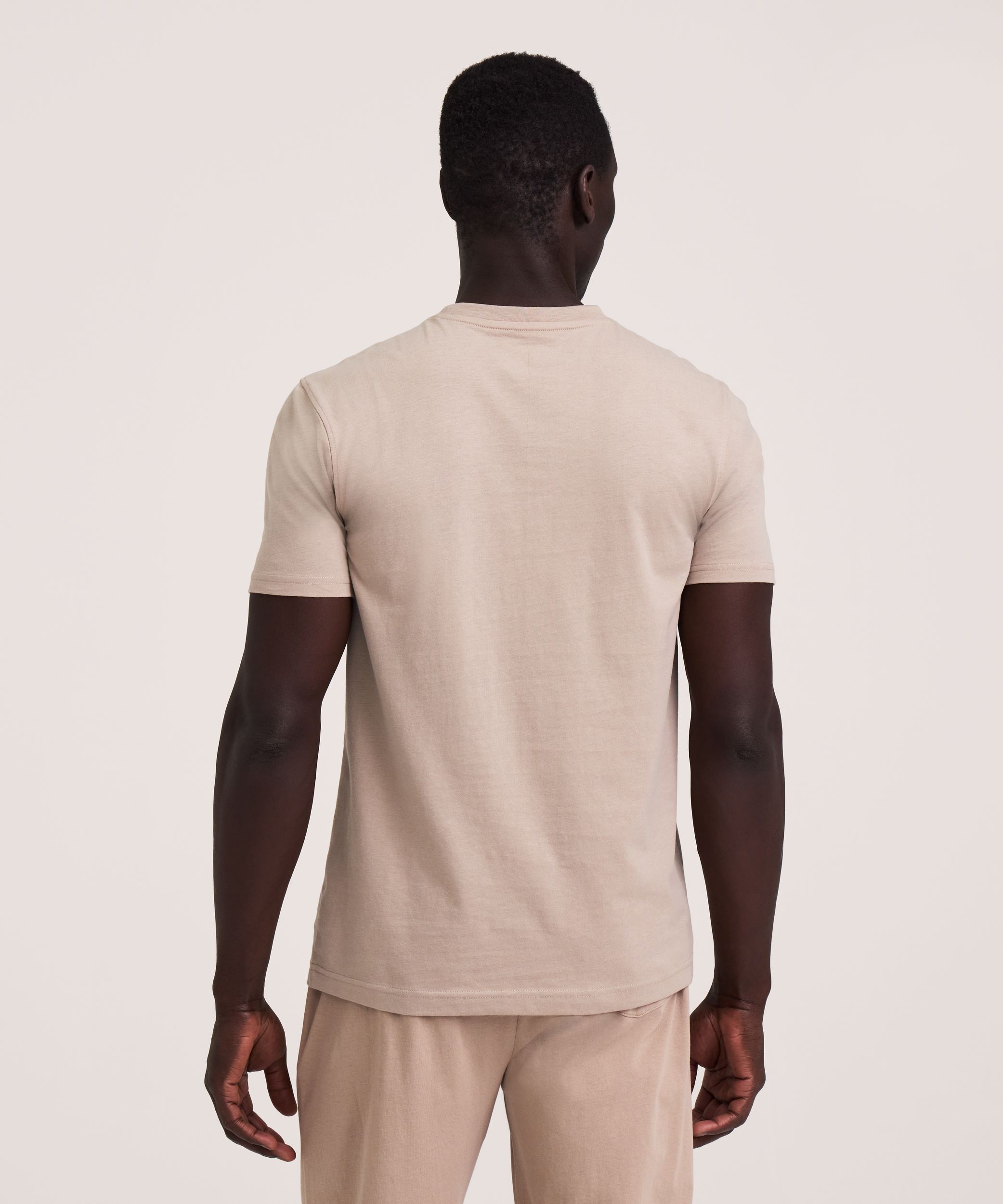 Denver Hayes Men's Jersey Solid Lounge Shirt
