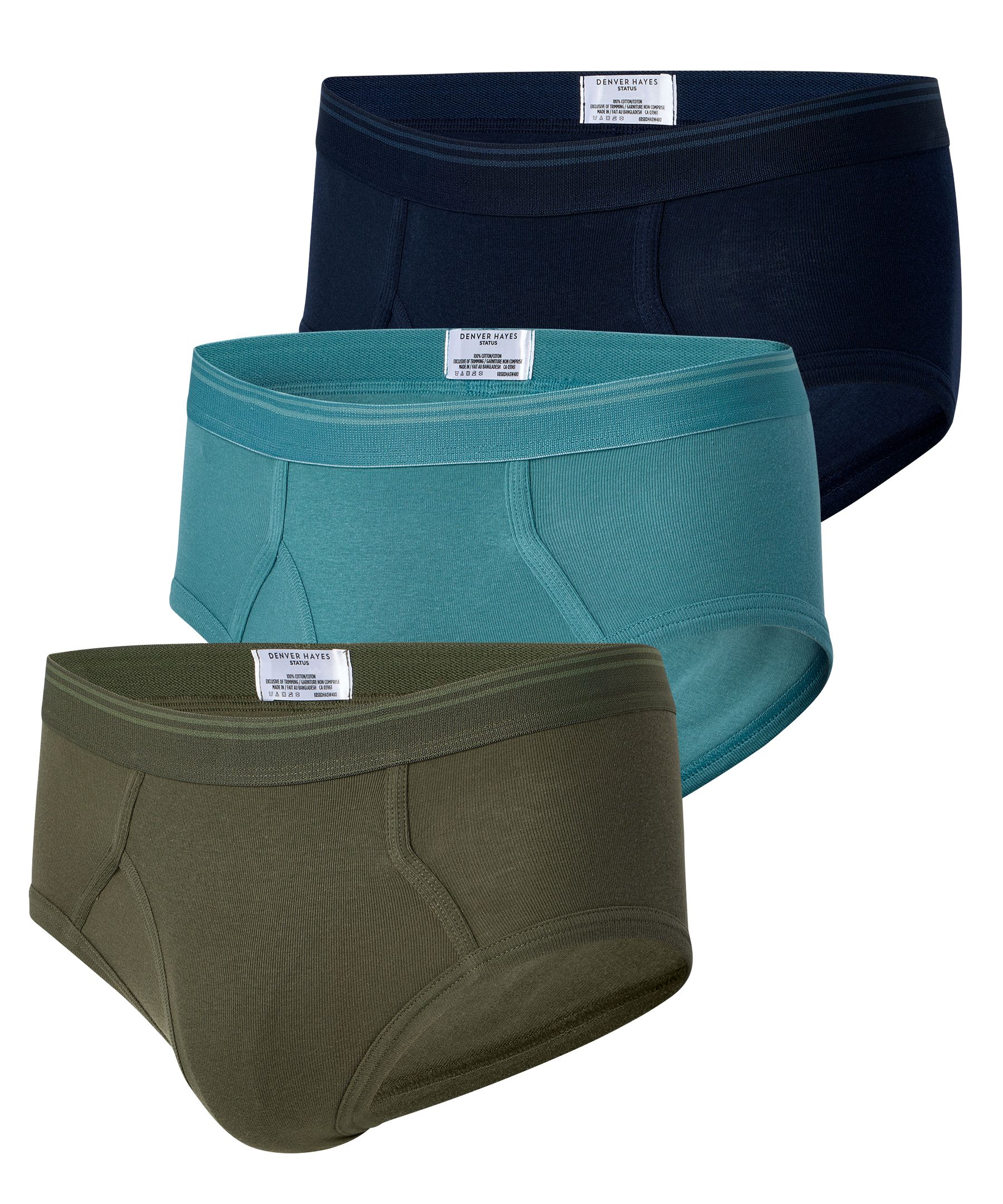 Caleçons de base Status, paquet de 3, pour hommes, Denver Hayes