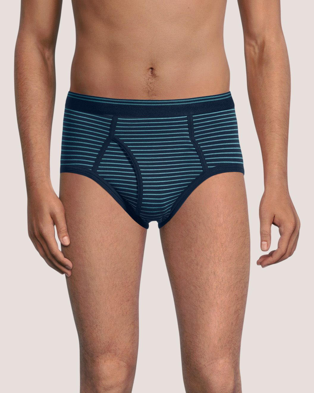 Denver Hayes Men's 3 Pack Yarn Dye Basic Brief
