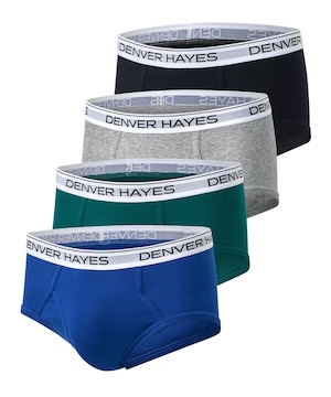 Denver Hayes Men's 4 Pack Classic Briefs