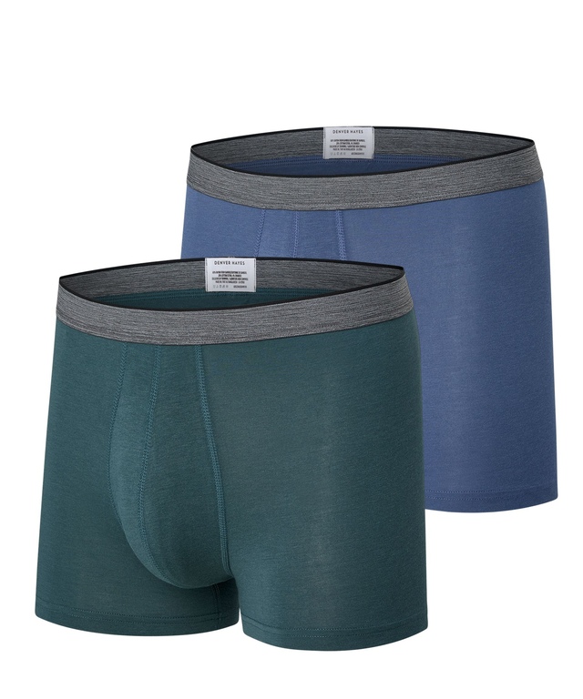 Denver Hayes Men's 2 Pack Fashion Trunk Briefs