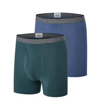 Denver Hayes Men's 2 Pack Fashion Bamboo Boxer Briefs Front_Angled_Left