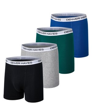 Caleçon boxeur classique pour hommes, Denver Hayes, paquet de 4