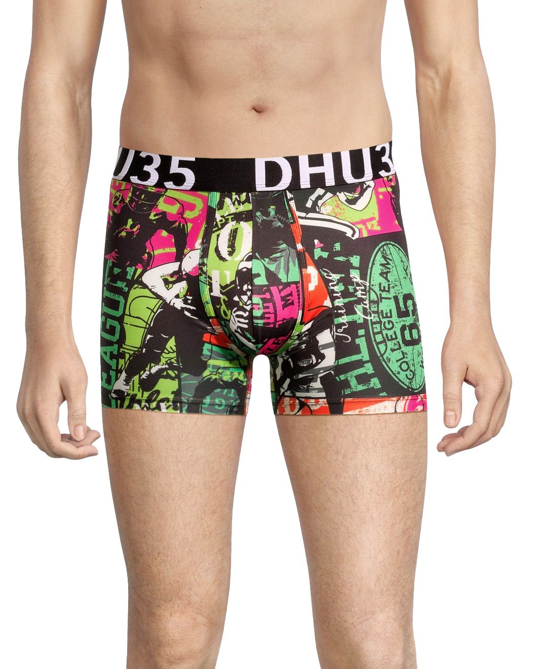 Caleçon boxeur en microfibre à imprimé pour hommes, Denver Hayes