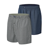 Denver Hayes Men's 2 Pack Status Woven Boxers Front_Angled_Left